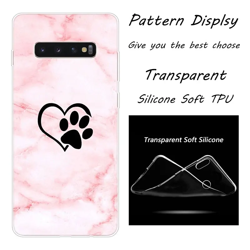 Мягкий силиконовый чехол Best friends Dog paw для samsung Galaxy S10 S9 S8 Plus S7 Edge A6 A8 Plus A7 A9 A5 Модный чехол