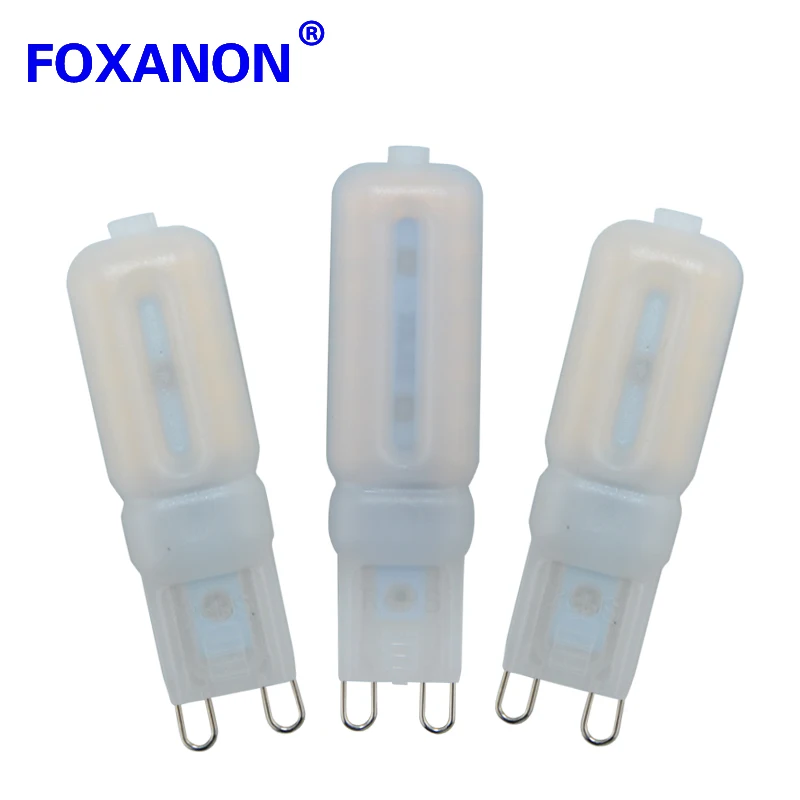 

Foxanon 10 pcs Led G9 light LED 110V 220V Leds Lamp 3W 5W 7W Led Bulb SMD2835 Spotlight for Crystal Chandelier Replac Halogen