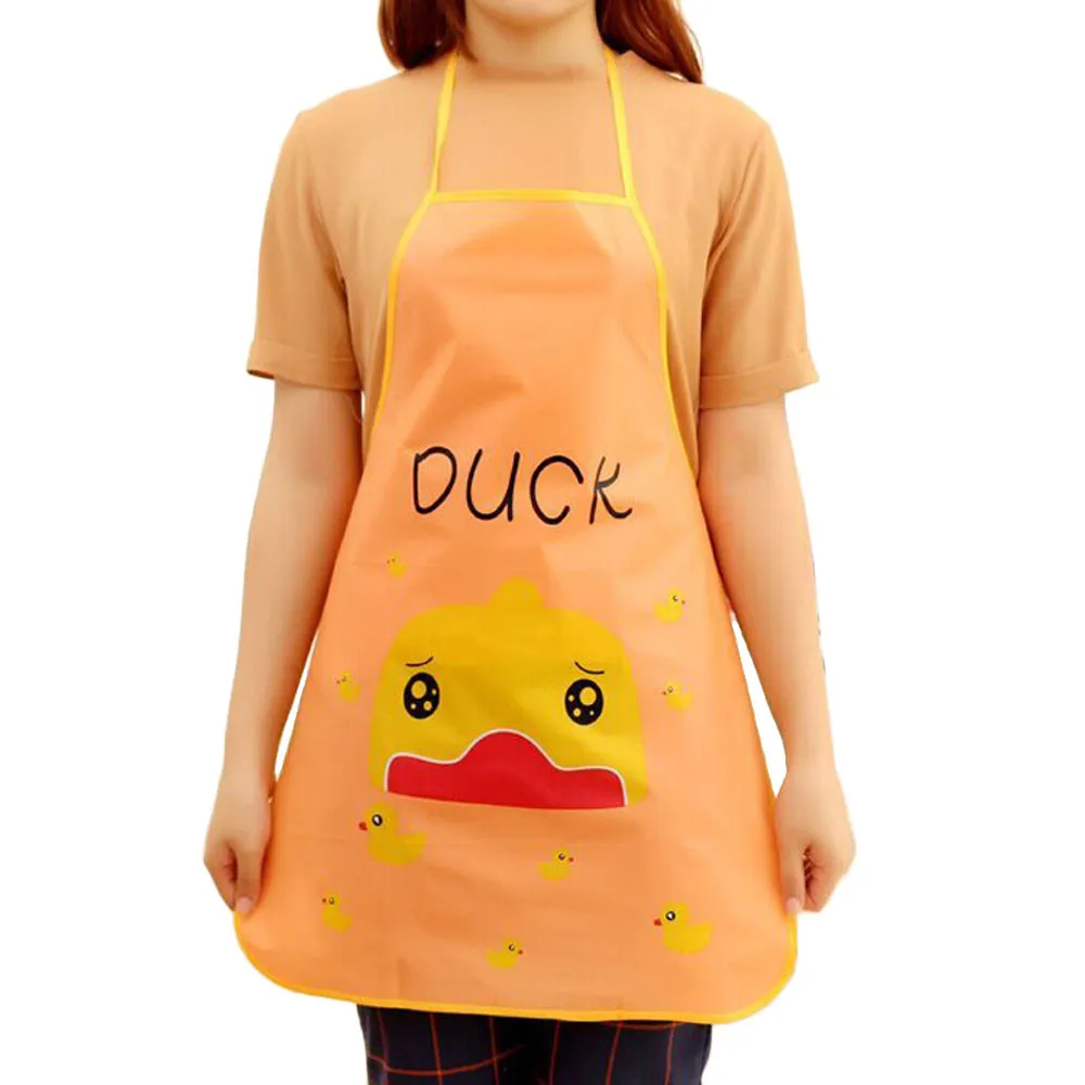 Нагрудник-фартук женский водонепроницаемый мультфильм милый кухонный нагрудник