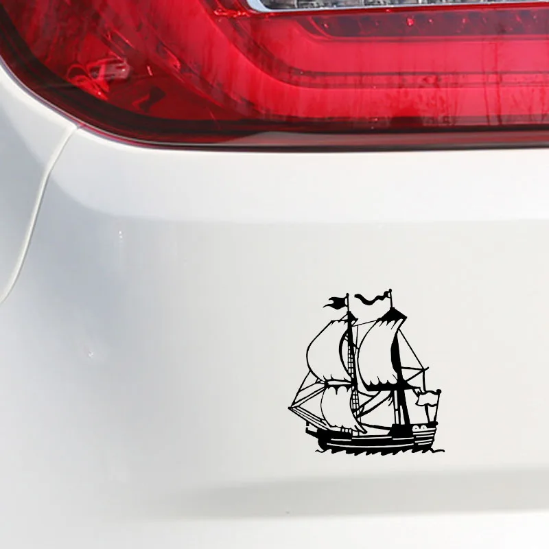 QYPF 14.6*15.8CM Coolest Dragon Ship Sport Graphic Decor Car Styling Sticker Extreme Movement Silhouette Vinyl C16-1098 | Автомобили и