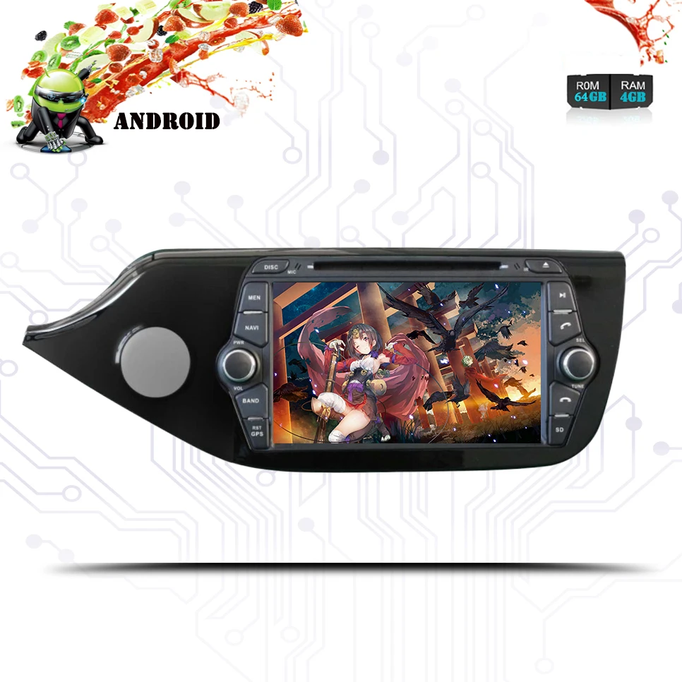Android 9 0 автомобильный DVD 2 Din автомагнитола для Kia Ceed 2013 2014 2015 2018 4 Гб ОЗУ 64 ПЗУ 8