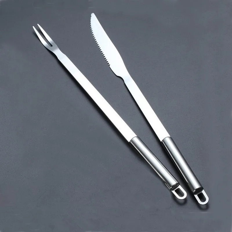 2 шт./лот Наборы инструментов для барбекю на открытом воздухе пикника жареный