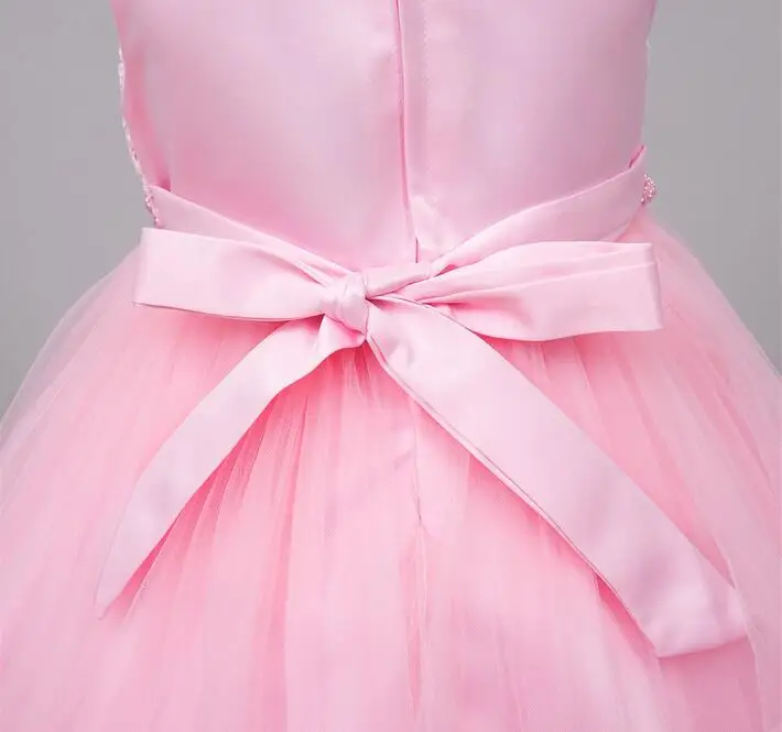 Новинка летние детские Свадебные платья с цветами детская одежда для девочек