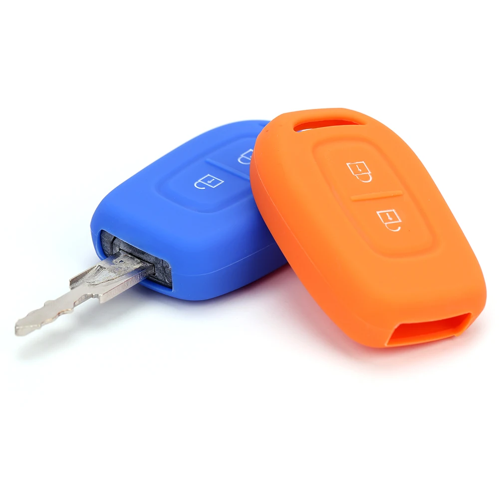Купить 2 отправить силиконовый для ключа автомобиля чехол FOB Renault Scenic Master Megane Duster