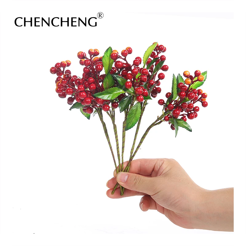 CHENCHENG 11 шт./лот искусственные растения ягоды ветки фрукты для реквизит
