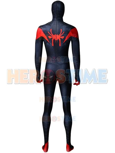 3D Print Miles Morales Spider-man Cosplay Costume Animated Version Spiderman Bodysuit Lycra Zentai Spidey Full Body Suit | Тематическая