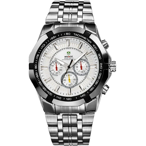 WEIDE Роскошные брендовые полностью стальные мужские часы Аналоговые Модные