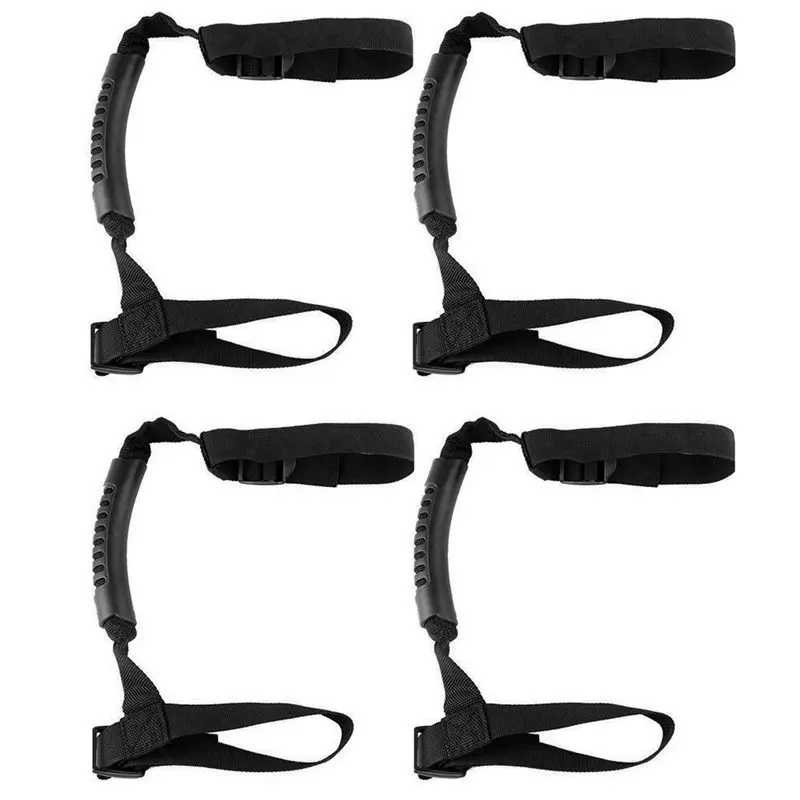 4 x ручки для захвата Jeep Wrangler YJ TJ JK JKU рулон двери бар 1995-2016 (черный) | Автомобили и