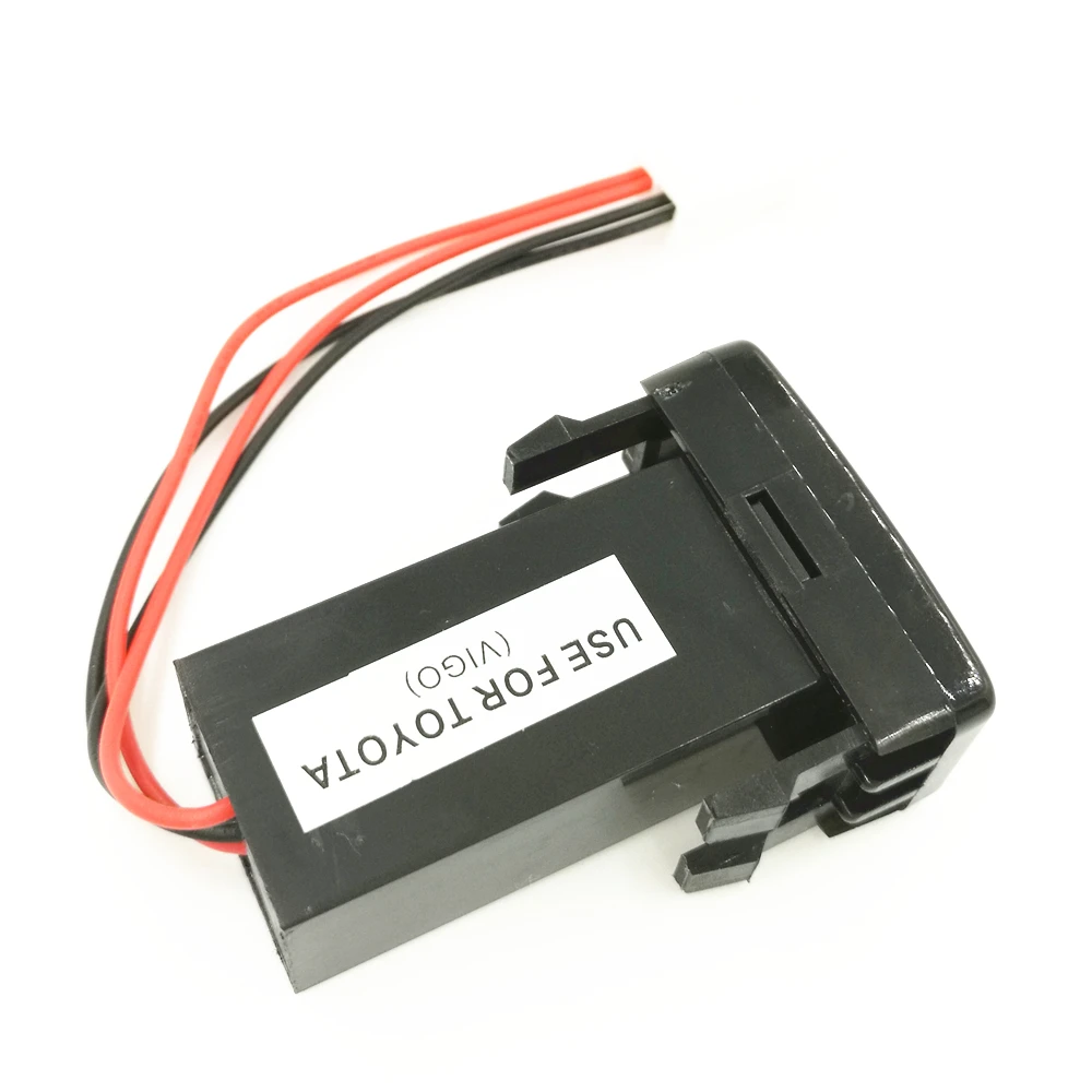 Розетка с двумя USB портами для Toyota VIGO зарядка iPhone MP3 MP4 смартфона планшета ПК GPS (6
