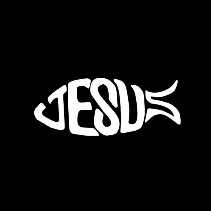 Кристиан Гордость Рыбы С Иисусом Этикета Винила |