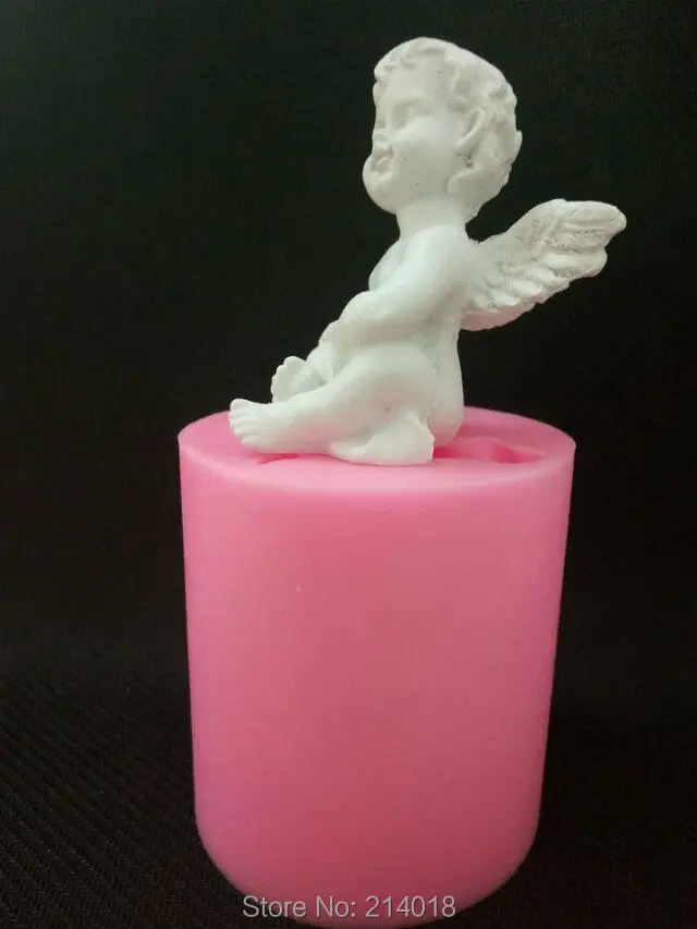 Силиконовая форма 3D для мыла в виде Купидона улыбки ангела свечи глины формы