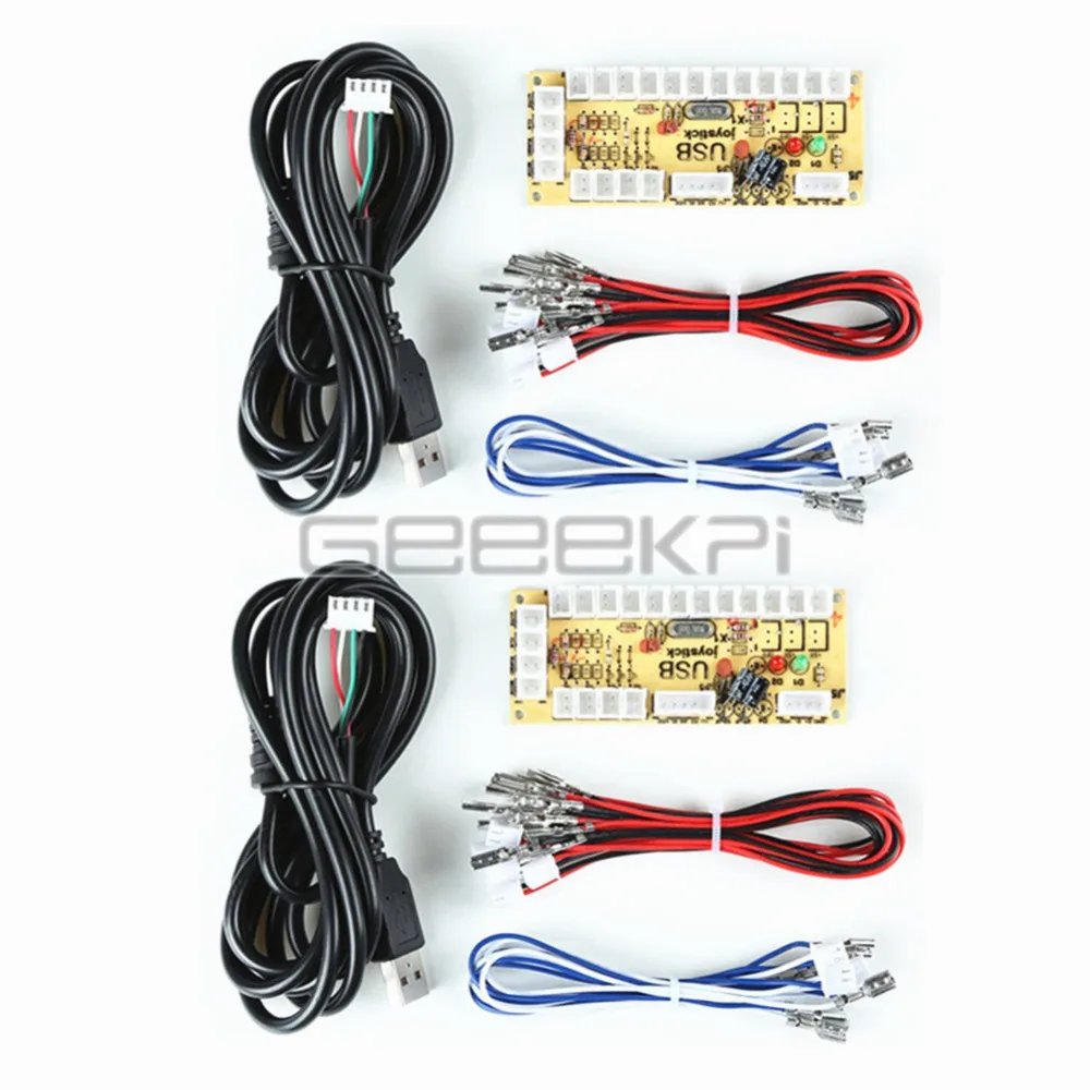 Запчасти для аркадных игр GeeekPi сделай сам JAMMA MAME и RetroPie: Нулевая задержка ПК USB