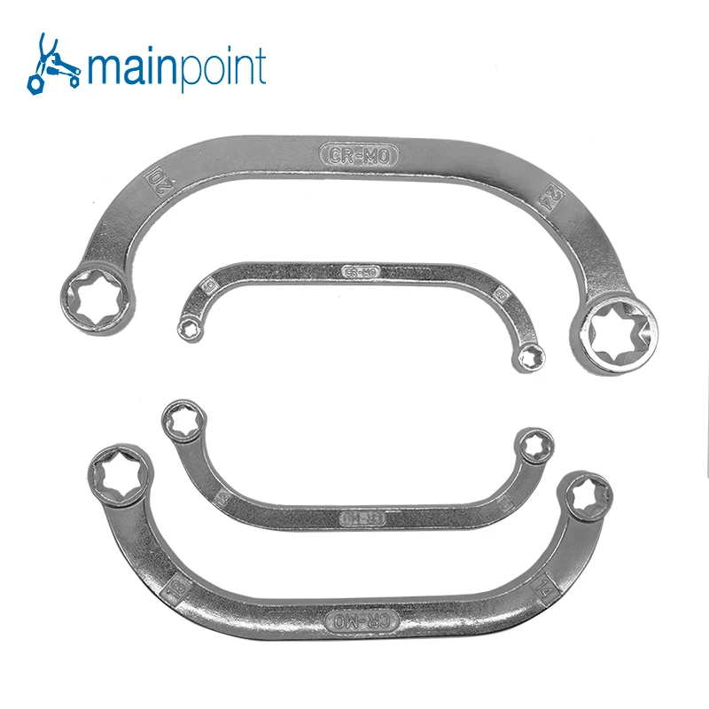 Mainpoint 4 шт. двойной конец коробки E-star гаечные ключи полулунная Форма C тип изгиб