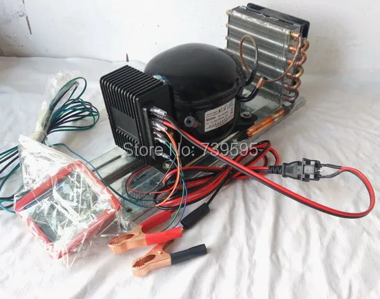 Компрессорные конденсаторные агрегаты PURSWAVE BD25HC DC 12V24V для 150 литров автомобильного холодильника, солнечной морозильной камеры и лодочного холодильника