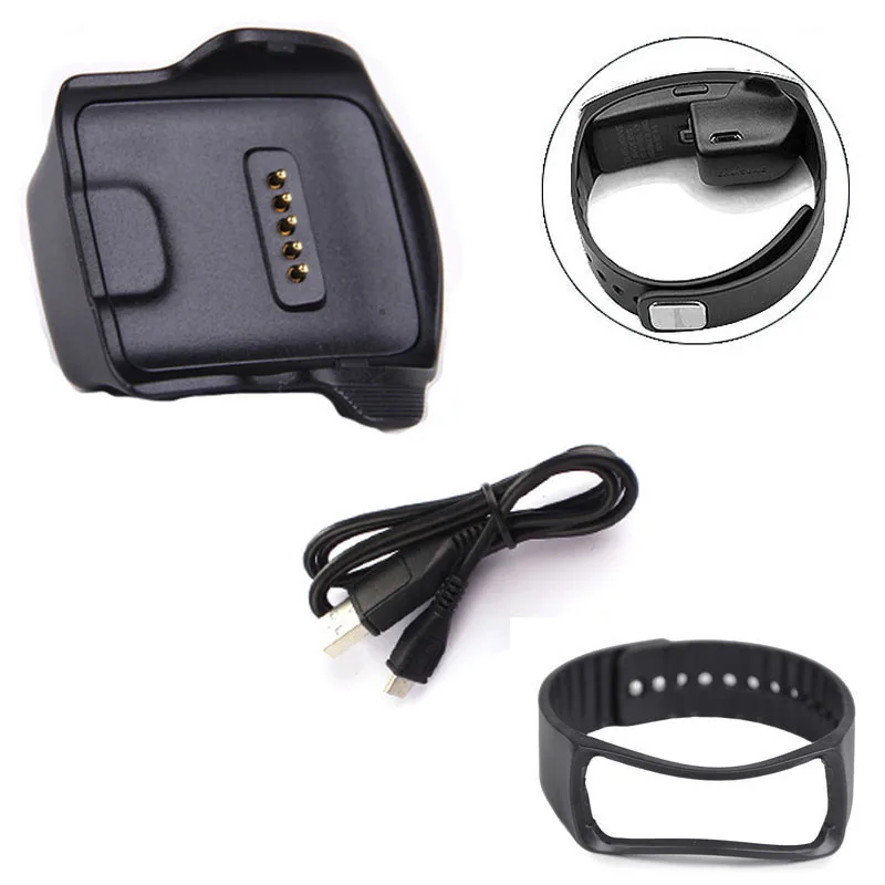 Зарядная док-станция для Samsung Galaxy Gear Fit R350 часы + кабель ремешок на запястье SmartWatch