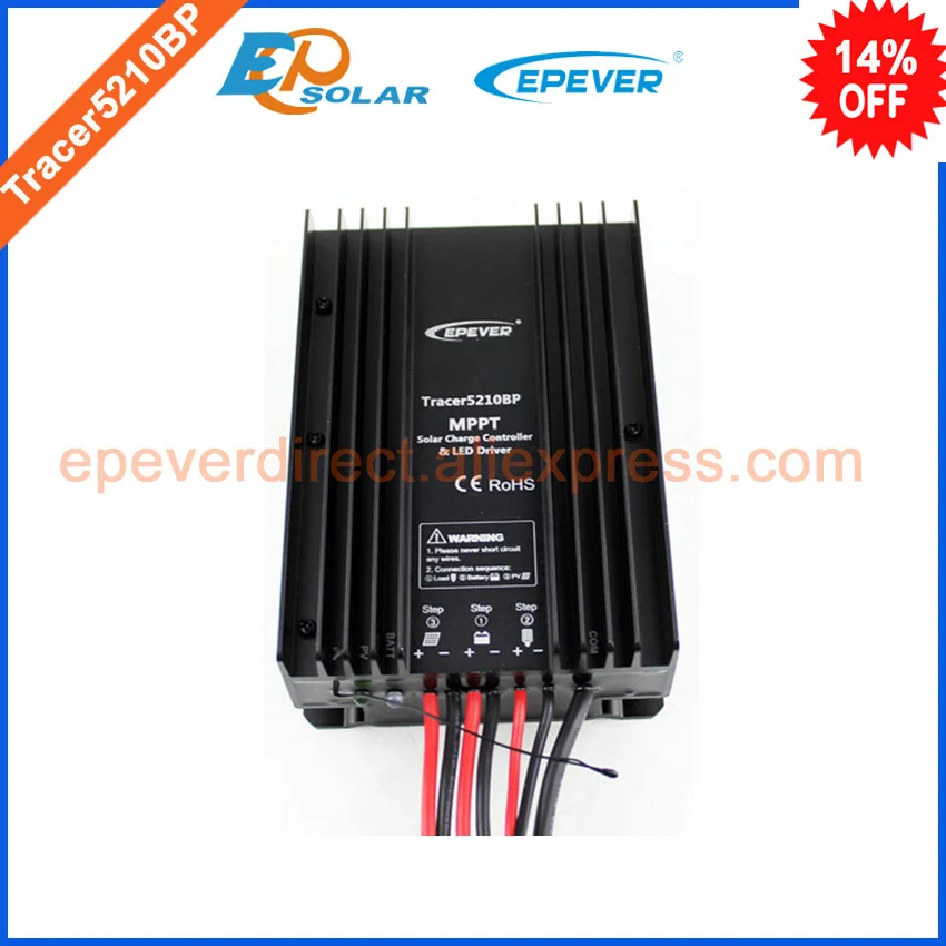 Tracer5210BP Солнечный контроллер для 12 В 260 Вт 24 520 Панель системы использовать EPEVER MPPT