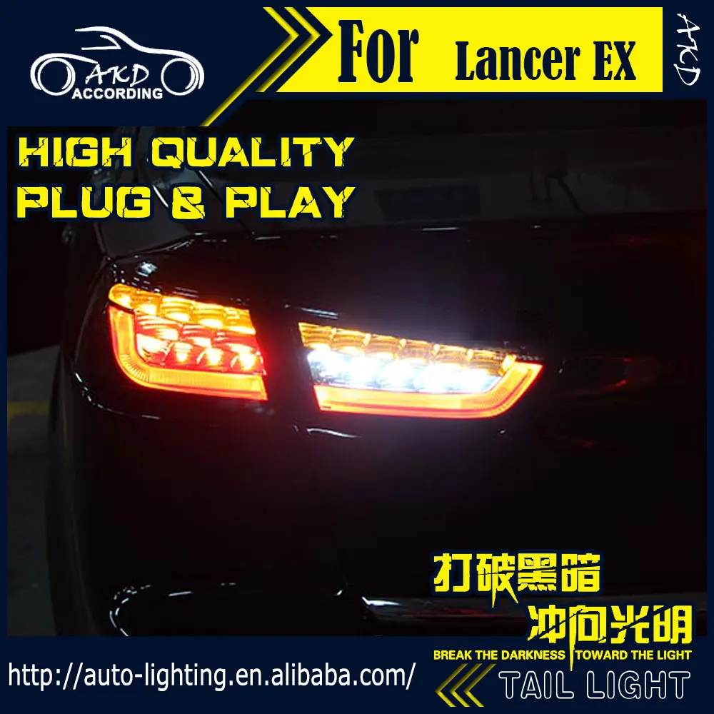 AKD автостайлинг задний фонарь для Mitsubishi Lancer EX задсветильник s светодиодный сигнал