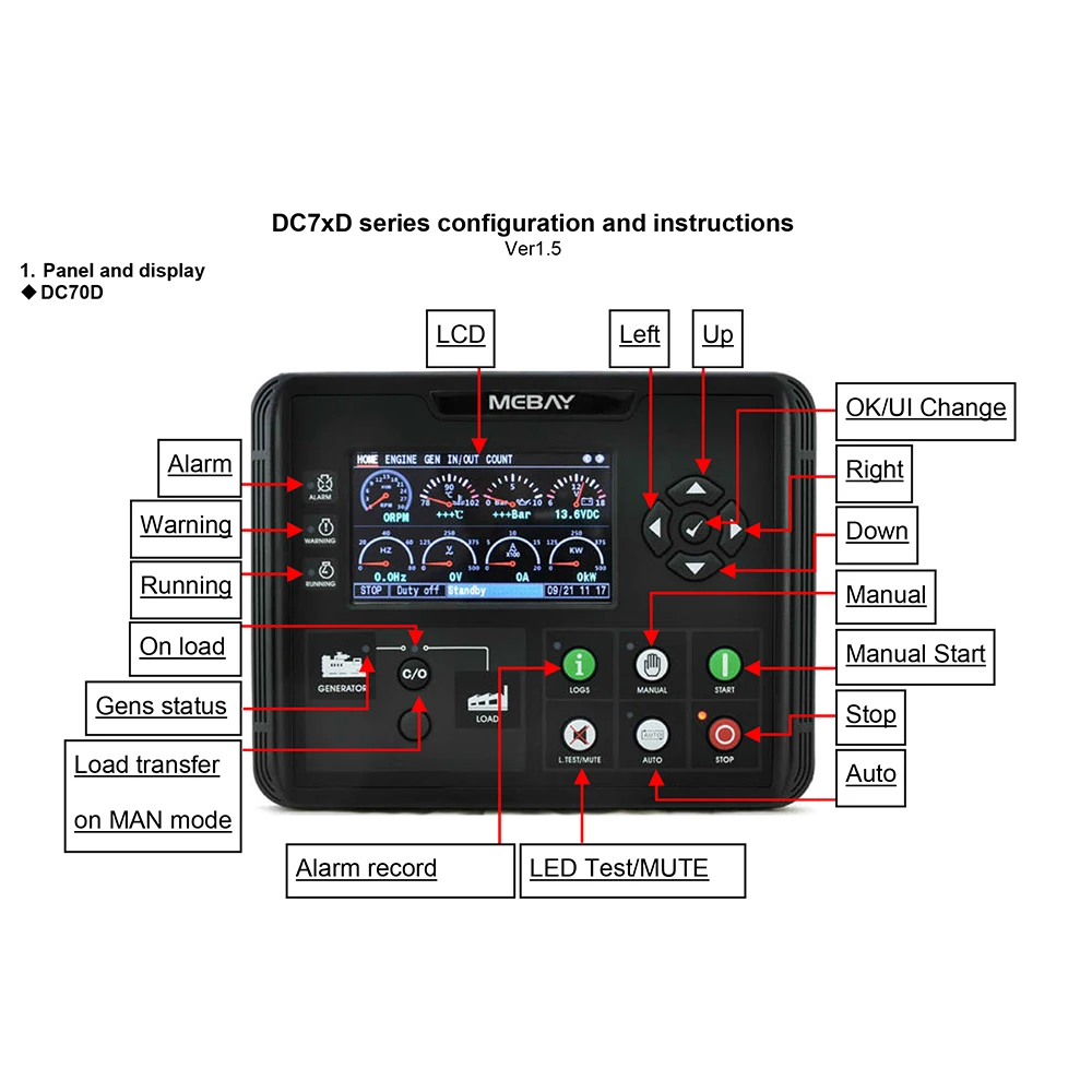 Контроллер mebay DC70D для дизельных двигателей