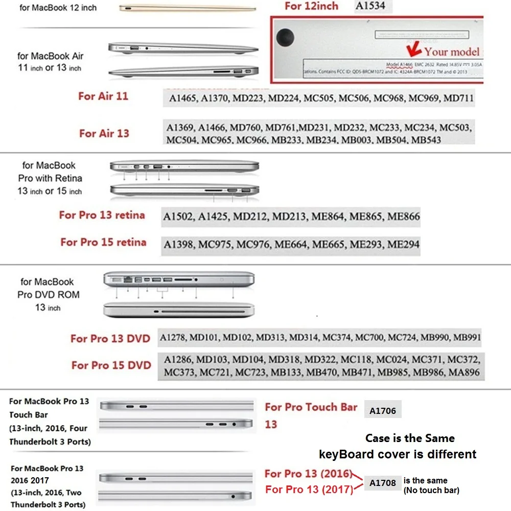 QUWIND Непрозрачный Кристальный жесткий чехол для MacBook 12 дюймов Air 11 13 Pro 15 16 retina 2018 |