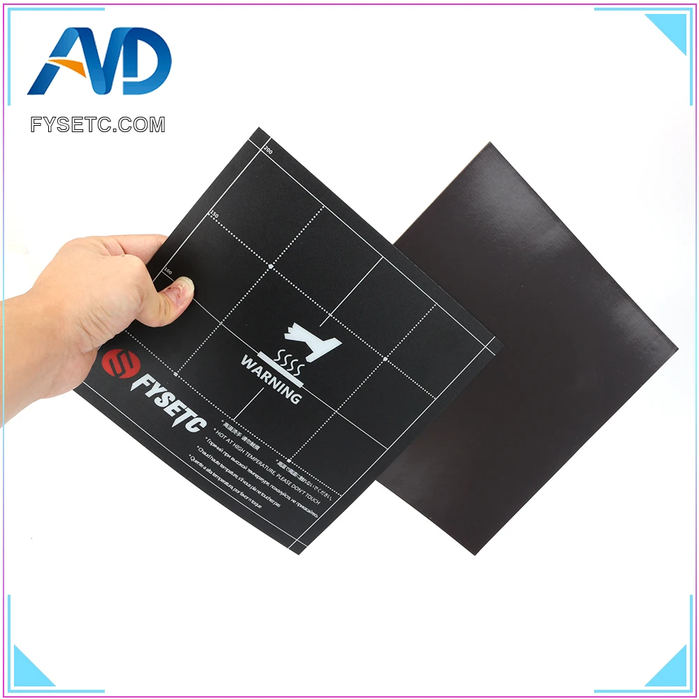 Винтовка Magnetik Heatbed 2 в 1 с клейкой основой 3M 220x220 мм для Wanhao i3 Anet A8 A6 Ender 5|Детали и