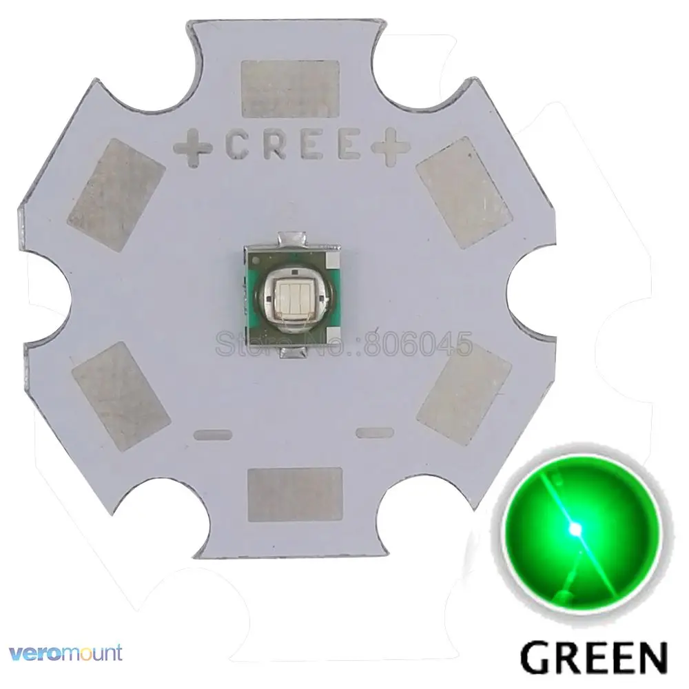 10x3 Вт Cree XPE XP-E светодиодный Диод высокой мощности, дополнительный нейтральный белый холодный белый теплый белый красный зеленый синий королевский синий желтый - Испускаемый цвет: Green