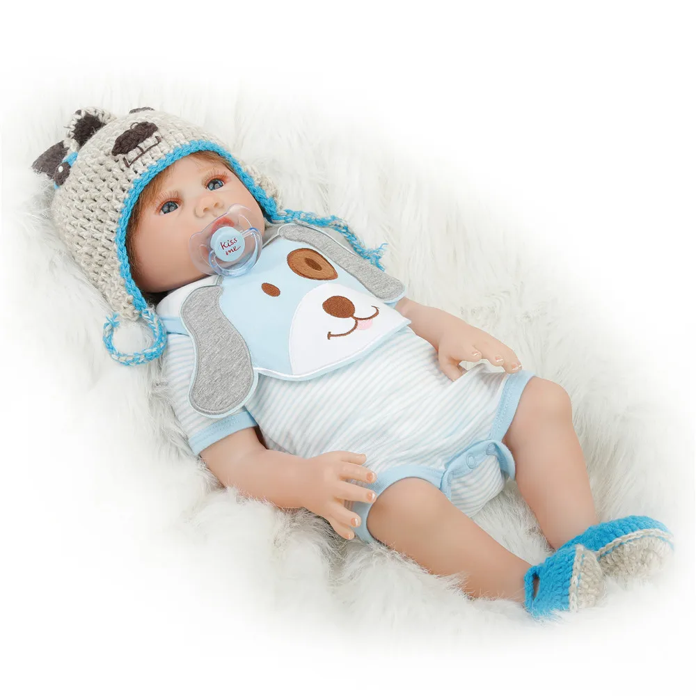 SanyDoll 20 дюймов 50 см силиконовые куклы для новорожденных реалистичные милые