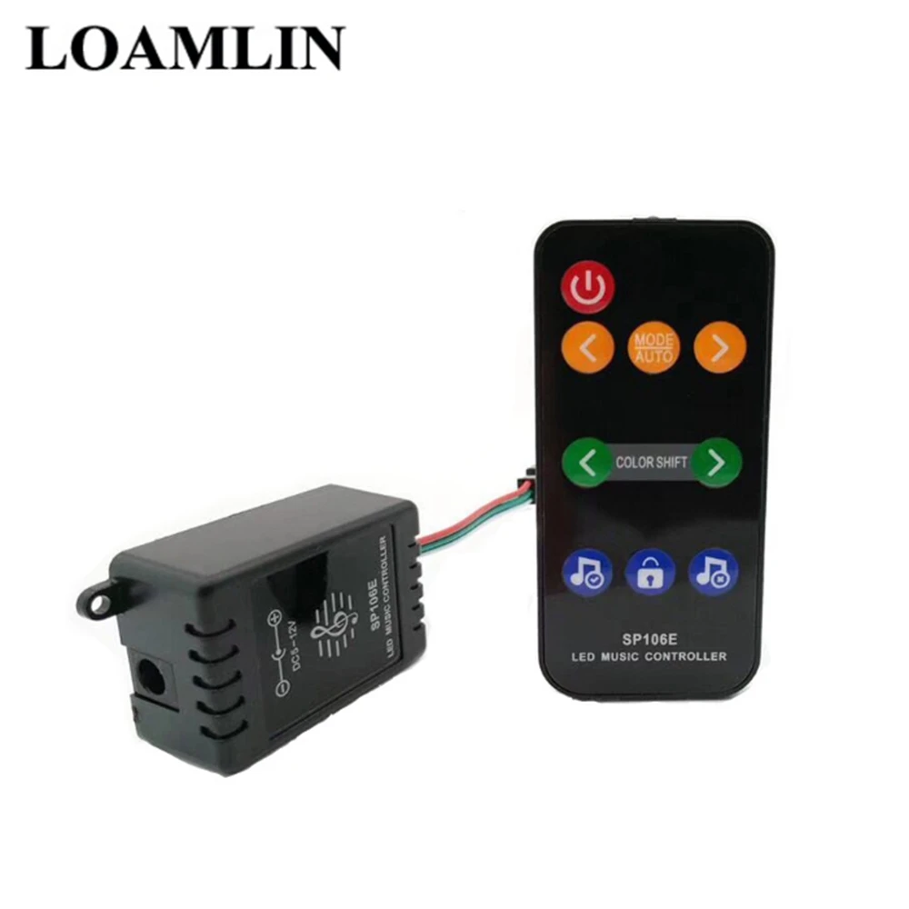 SP106E LED Music Controller DC5-12V 9Keys Remote Control For WS2811 WS2812B SK6812 6803 Strip | Освещение