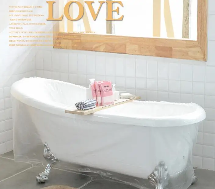 30 шт./лот одноразовые крышка ванны мешок семья здоровья Hi tech Ванна пленка для дома