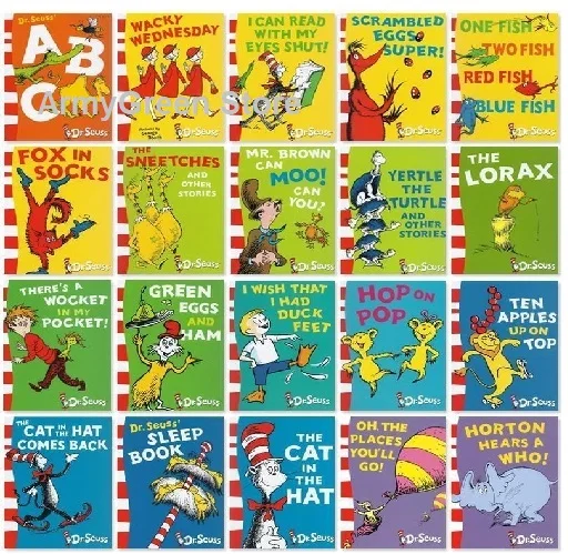 All 20 Books Серия Dr. Seuss, интересный сюжет, детская картина, английские книги, детский фестиваль, подарок, 20 книг на выбор - Цвет: All 20 Books