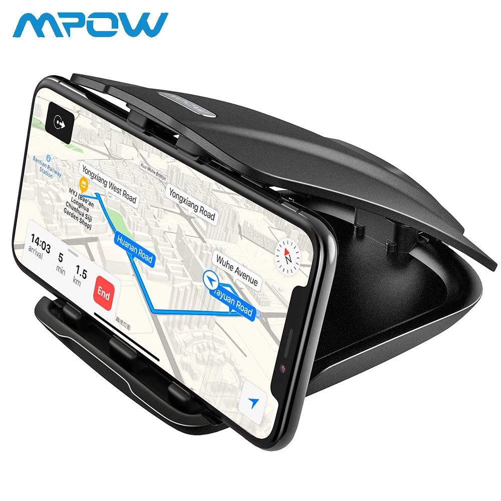 Mpow Dashboard Автомобильный держатель для телефона с gps, стабильный настольный держатель с тремя слотами, несколько углов для iPhone Xs 8 7 Plus huawei