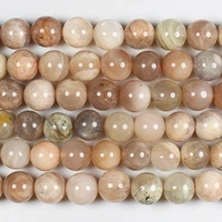 natural smooth sunstone 4 14mm round beads 15inch wholesale for diy jewellery free shipping