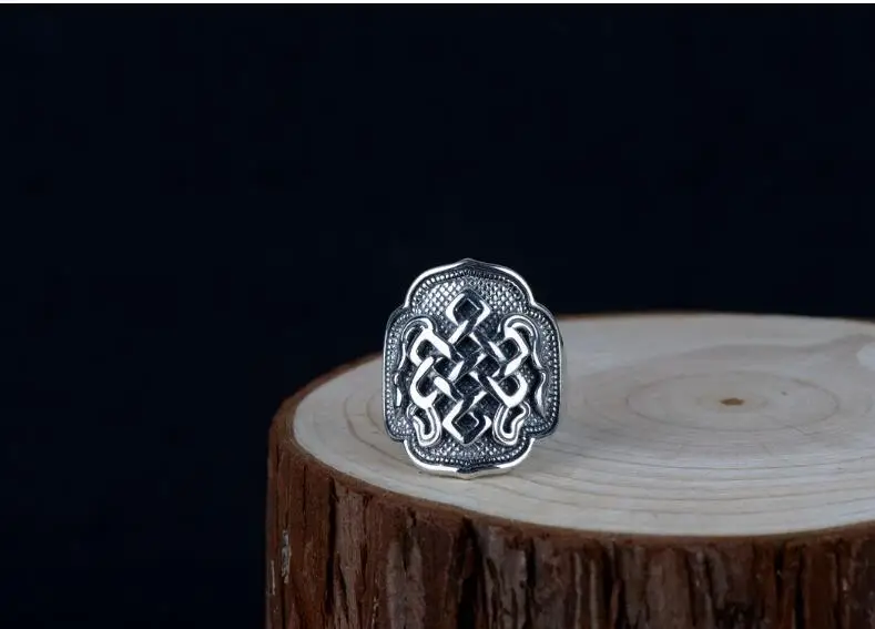 Lengkea jewery 100% Real 925 sterling silver ring Vintage lucky knots men jewelry charm trinket boyfriend Gifts | Украшения и