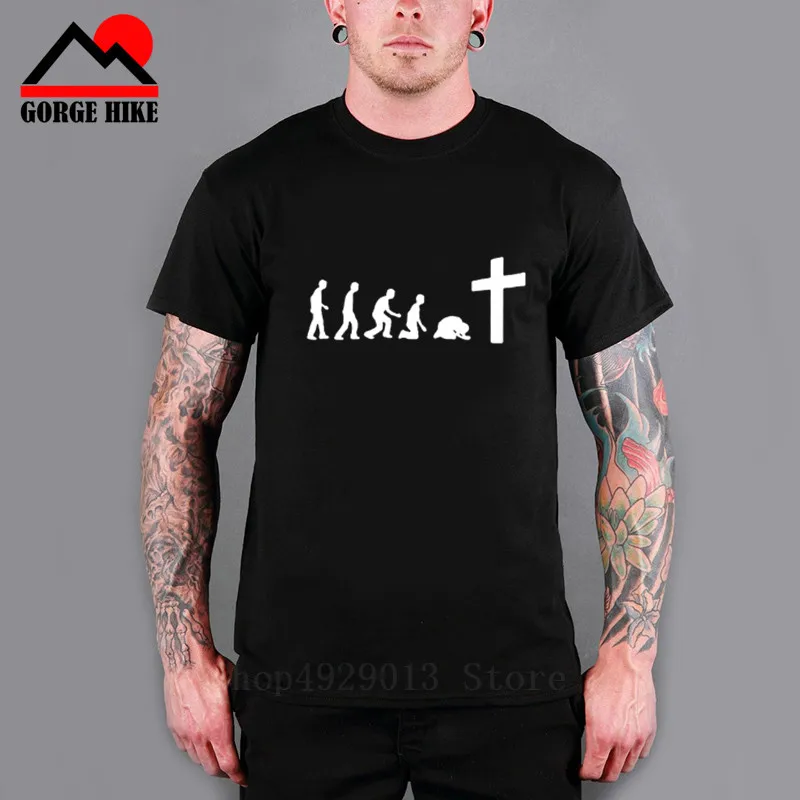 2019 г. God is Love Jesus Wonderful Team Evolution | Мужская одежда