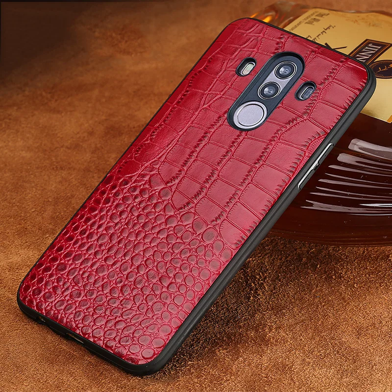 For Huawei Mate 10 LANGSIDI Top Genuine Leather Back Cover Phone Case Pro Luxury Mobile | Мобильные телефоны и аксессуары