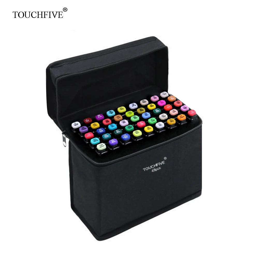 

Набор маркеров TOUCHFIVE, 30/40/60/80/168 цветов, скетч, масляные маркеры, скетч-маркеры, художественные маркеры с двойной головкой, на спиртовой основе