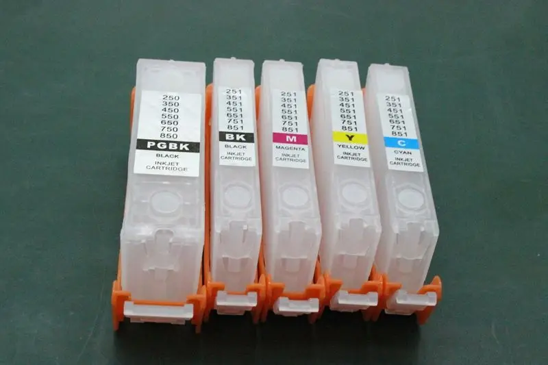 5 шт./упаковка картриджи для принтера Canon ip7270 MG5470 MX727 MX927 MG6370|ink cartridge|refillable ink