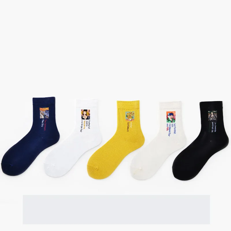 [EIOISAPRA] Носки с рисунком Sox Harajuku Смешные носки абстрактными героями Милые