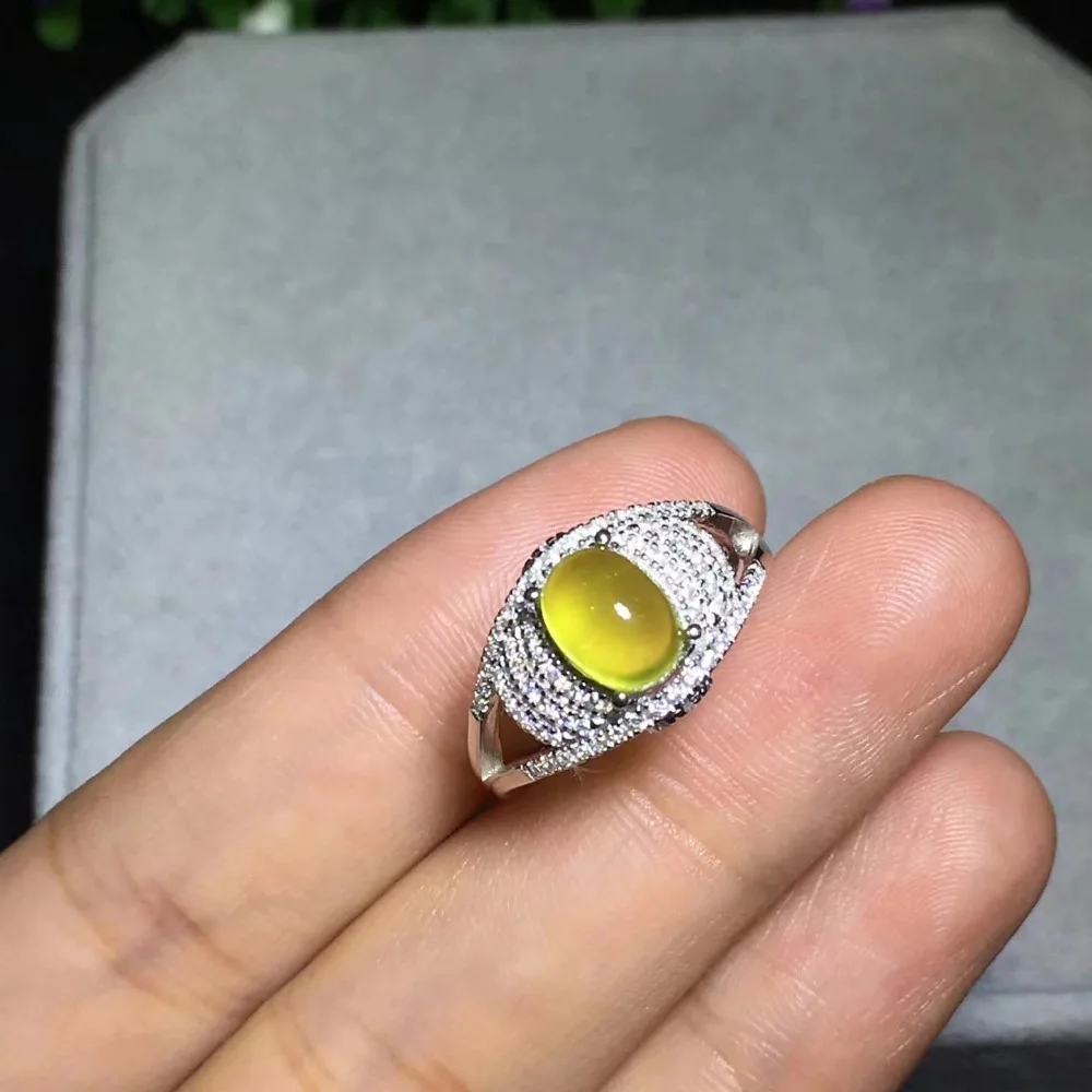 Женское кольцо из серебра 925 пробы 6 х8 мм|fine jewelry|gemstone jewelrygemstone rings silver |