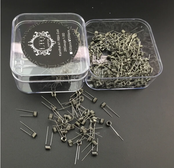 Leiqidudu 200 шт. готовые катушки 22 24 26 28 rda катушка атомайзера wick wire RDA RBA RTA испаритель vs