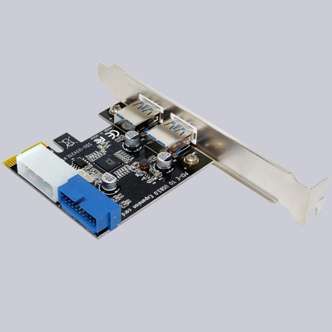 Etmakit новейший USB 3 0 PCI-E карта расширения внешний 2 порта USB3.0 + внутренний 19pin разъем