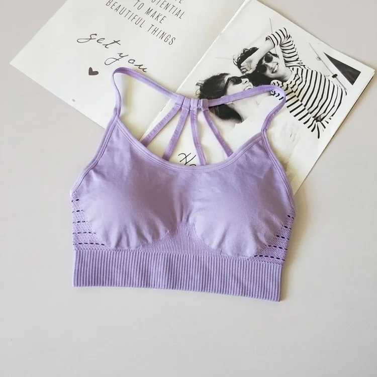 Энергию бесшовная на бретелях спортивный бюстгальтер с подкладкой спортивный бюстгальтер со средним уровнем поддержки спортивный Спортивный бюстгальтер для девочек переходного возраста для фитнеса, йоги, бега спортивные бюстгальтеры для фитнеса