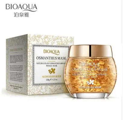 osmanthus BIOAQUA лепестки роз Osmanthus маска для лица глубокий Очищающий увлажняющий отбеливание сокращение пор уход за кожей лица маска для сна - Цвет: osmanthus
