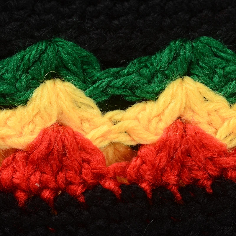 Miya Mona Rasta Регги ямайская шапочка вязаная с громоздким Бобом Марли регги берет