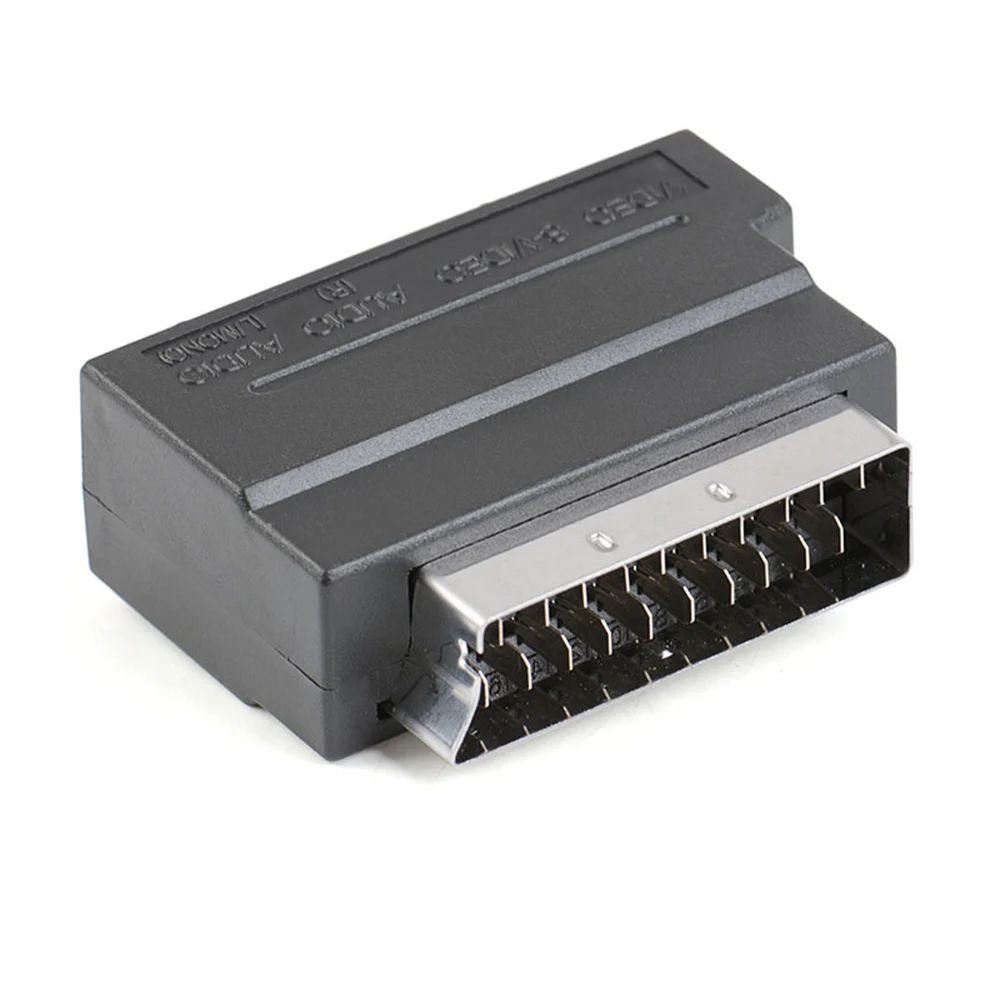 Для видеозаписи DVD ТВ проектор RGB Scart до 3 RCA S Video адаптер Композитный SVHS AV TV