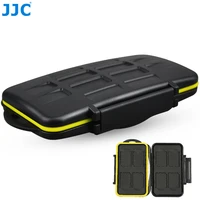jjc storage 8 x sd cards camera memory card case compact tough water resistant box