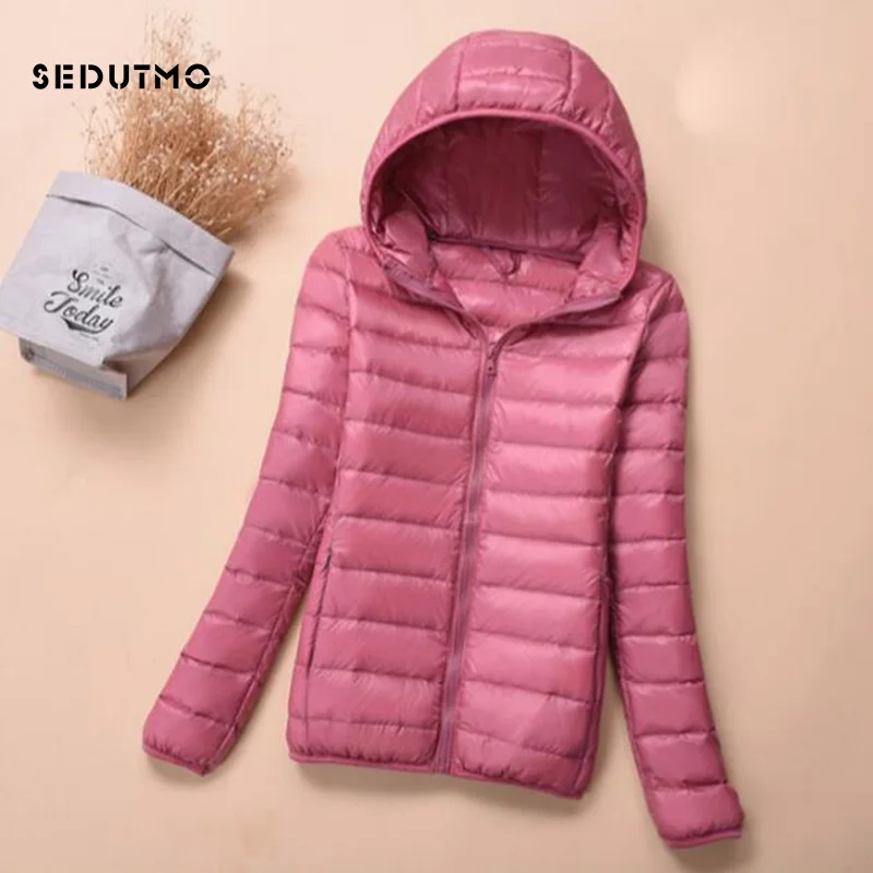 Женский зимний пуховик SEDUTMO модель 2018 года 3XL короткий ульсветильник на утином