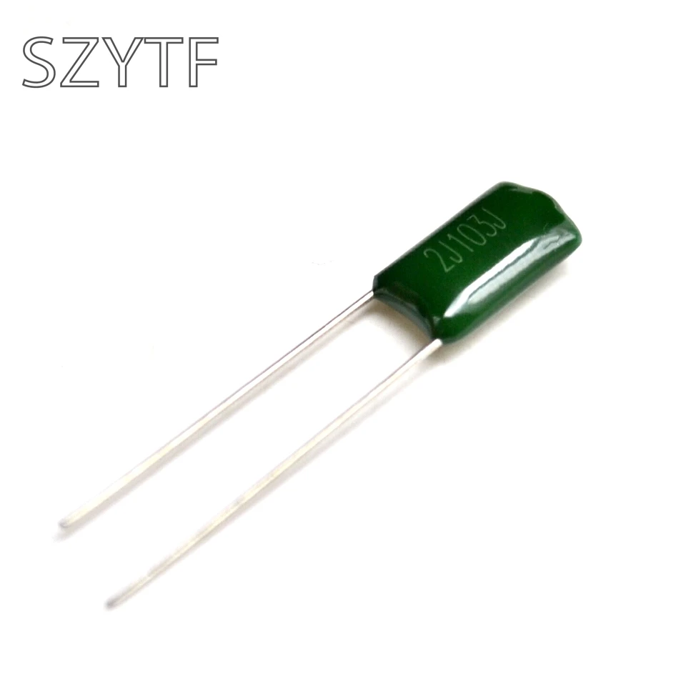 Расстояние 2J103J 630V 0,01 мкФ 10NF Полиэстеровые конденсаторы(100 шт./лот