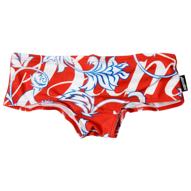 Мужские купальные костюмы AUSTINBEM синие красные черные трусы боксеры с цветочным