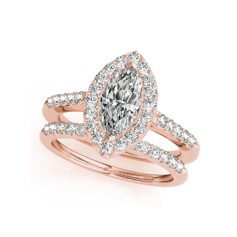 LESF 925 серебро кольцо комплекты 1 2 ct огранка маркиза ювелирные украшения свадебные