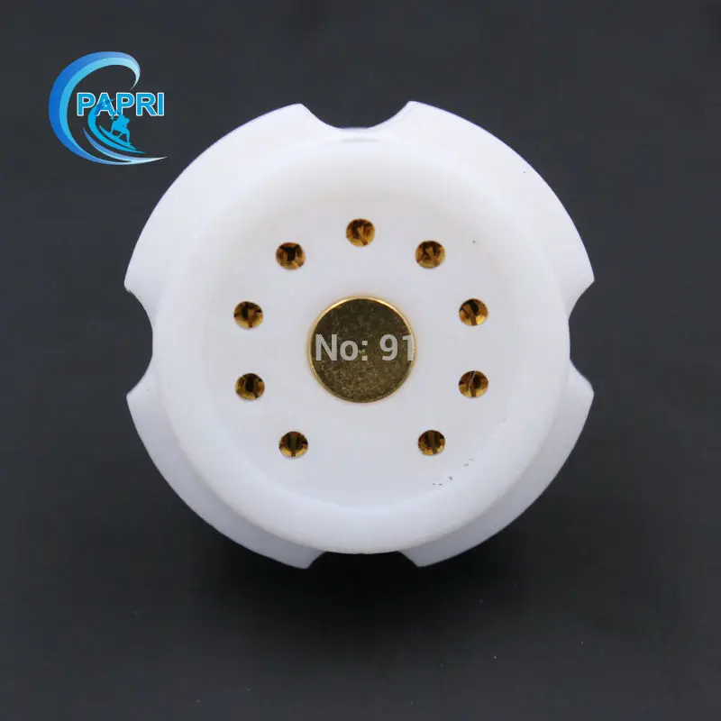 PAPRI 10 шт. 9pin тефлоновые трубы разъем золотое покрытие ручная работа латунь средства ухода за кожей стоп шасси крепление для 6DJ8 EL84 6922 6BM8 15751 5814 6189 7119